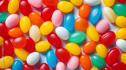 Close-up of colorful jelly candies background