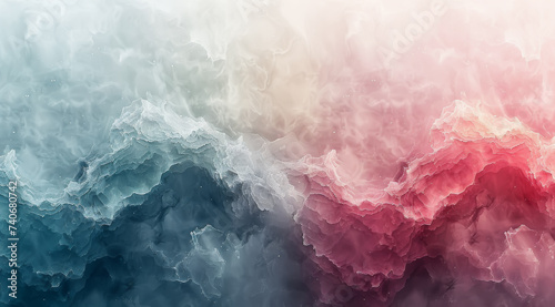 Soft gradient abstract in pastel pink and blue colors with a delicate texture,ai generated photo