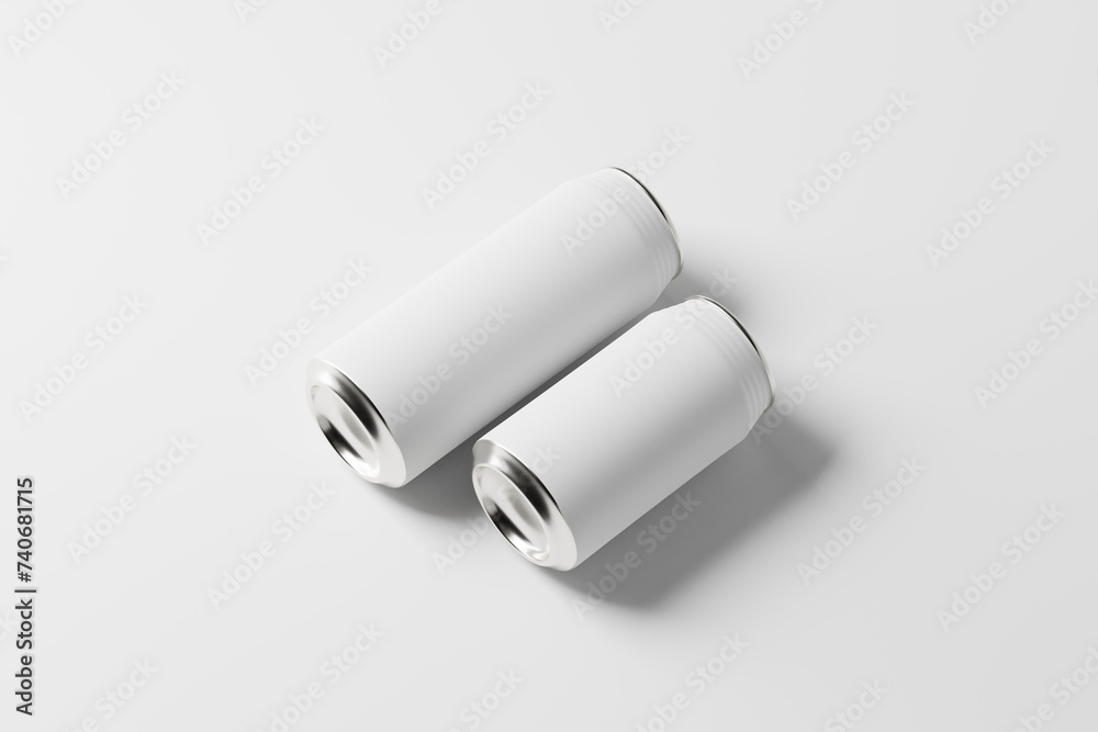 Retro style ridged can mockups featuring aluminum cans with ridges on top of the can Retro style ridged can mockups featuring aluminum cans with ridges on top of the can