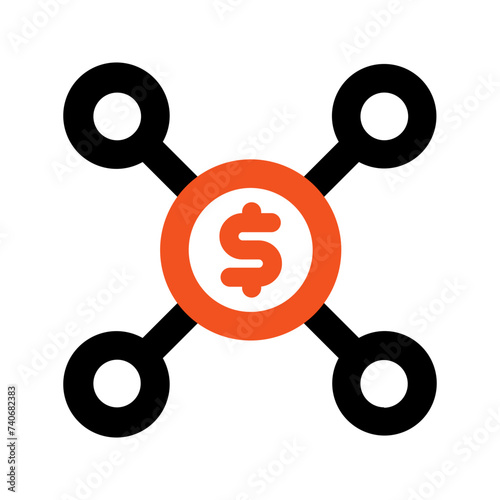 affiliate marketing line icon