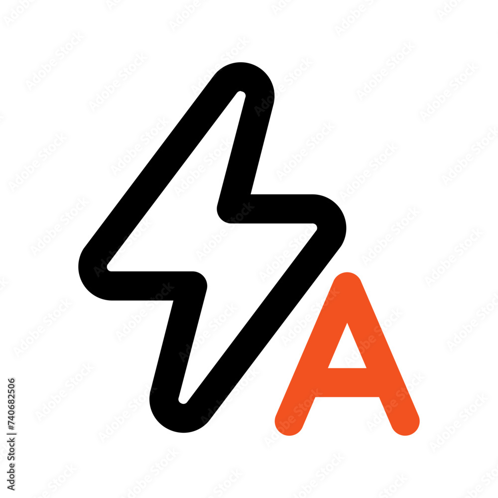 auto flash line icon auto flash line icon