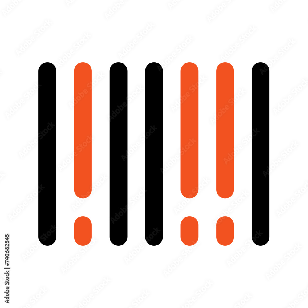 barcode line icon barcode line icon