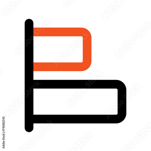 bar chart line icon