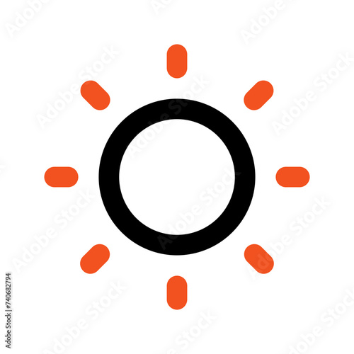 brightness line icon