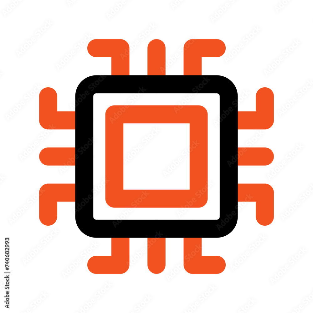 chip line icon chip line icon