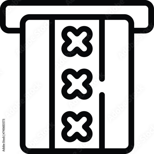 Amsterdam red light district icon outline vector. Holland capital. Traditional Dutch culture