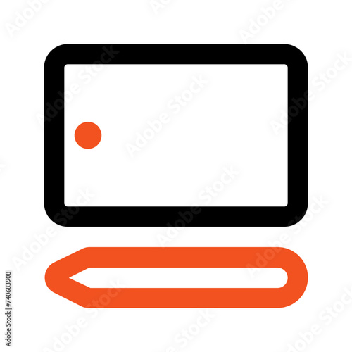 graphic tablet line icon