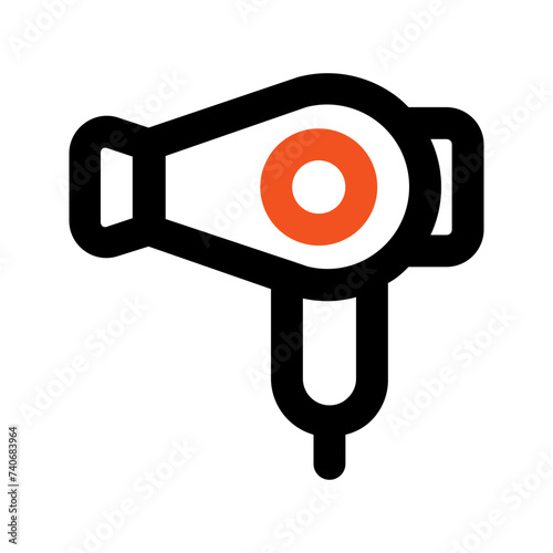 hairdryer line icon
