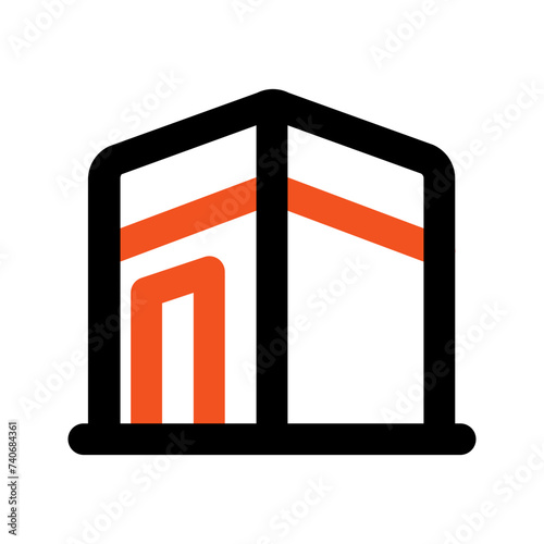 kaaba line icon
