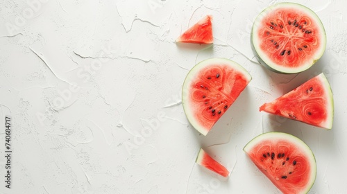 watermelon on a light background.