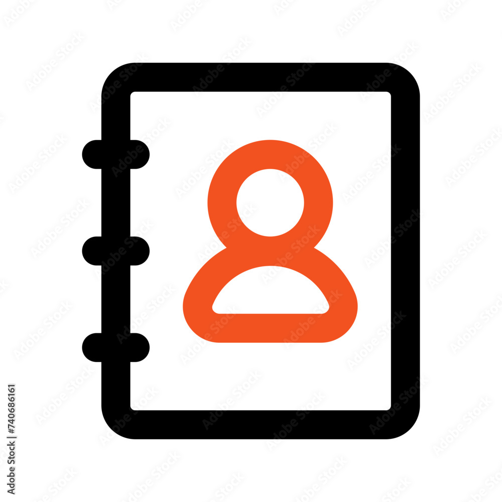 phone book line icon phone book line icon