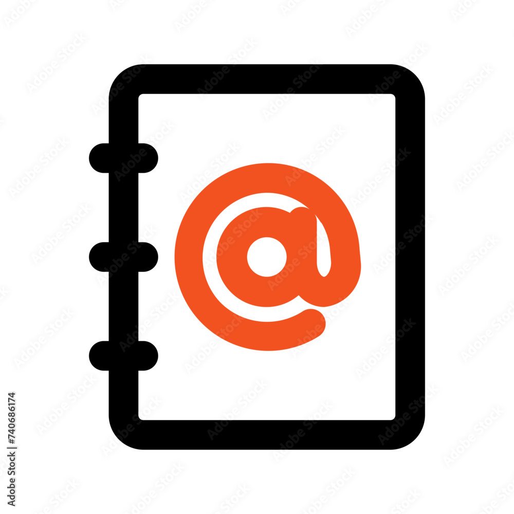 phone book line icon phone book line icon