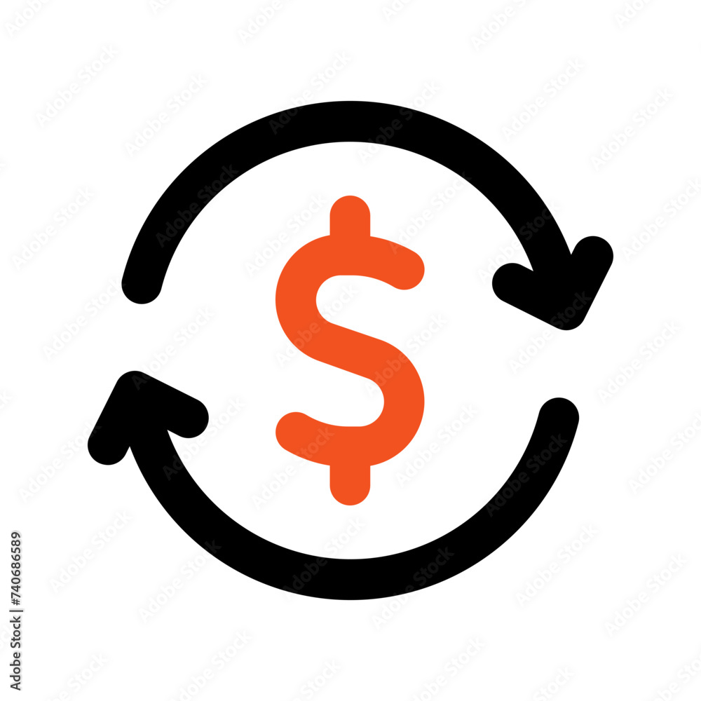 return on investment line icon return on investment line icon