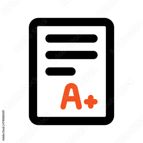report card line icon