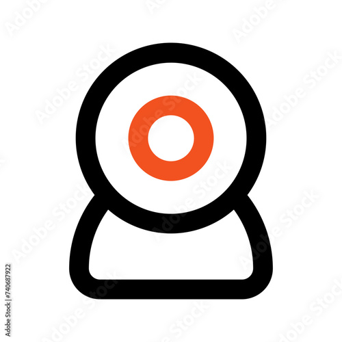 webcam line icon
