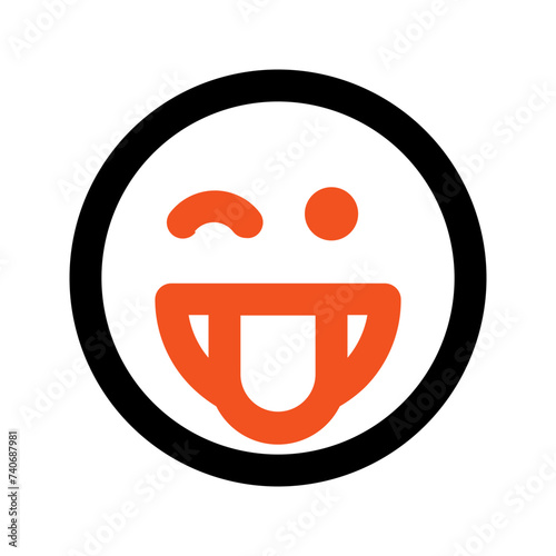 wink line icon