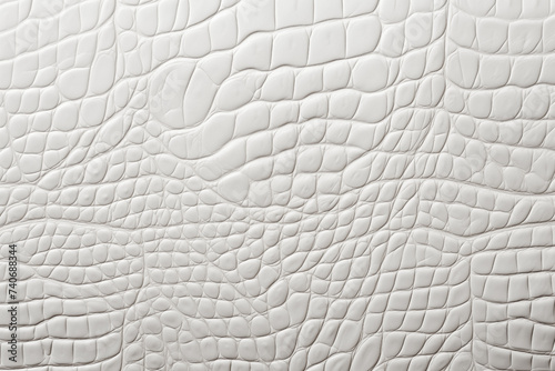 crocodile leather texture of white color texture, empty background for design, exclusive, alligator