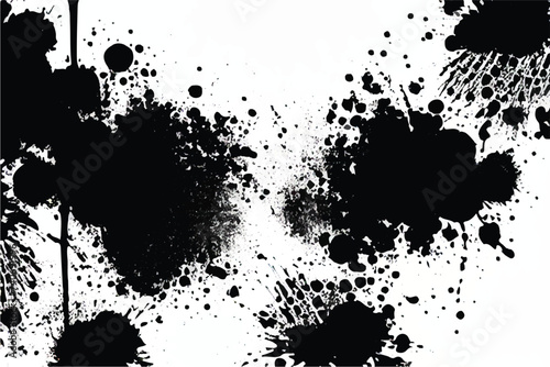 Abstract Grunge texture. Black and white grunge texture.  Black Grunge texture Isolated on a white background. Black and white grunge texture. Grunge background. Black abstract art. Grunge art. Eps 10