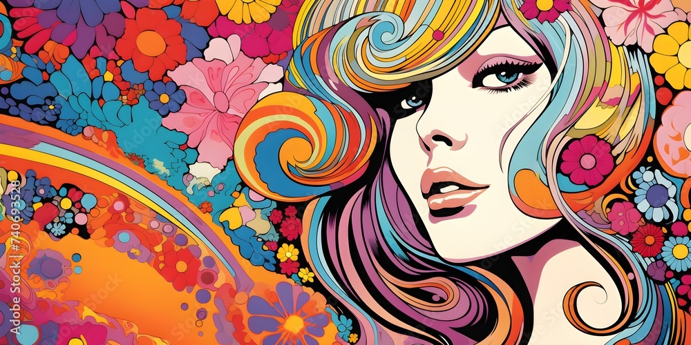 Psychedelic Posters and Art with Groovy Graphics. Concept Psychedelic Posters, Groovy Graphics, Psychedelic Art