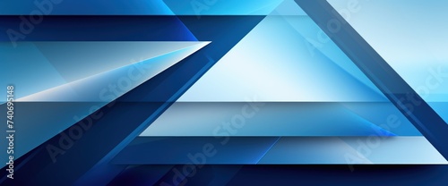 a blue and white triangle design background