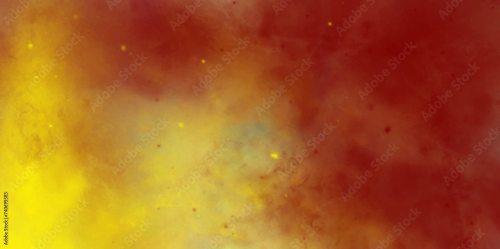 abstract watercolor background. dark red yellow and orange background texture.