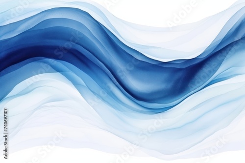Abstract watercolor paint background dark blue gradient color