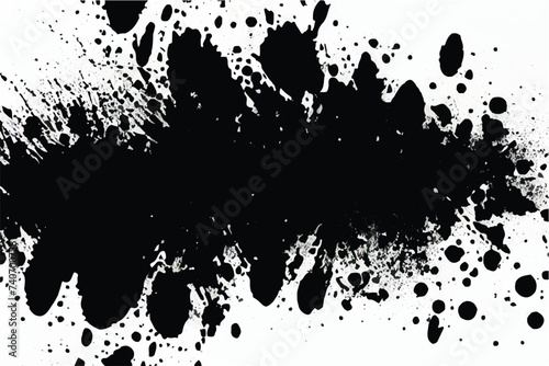 Abstract Grunge texture. Black and white grunge texture.  Black Grunge texture Isolated on a white background. Black and white grunge texture. Grunge background. Black abstract art. Grunge art. Eps 10