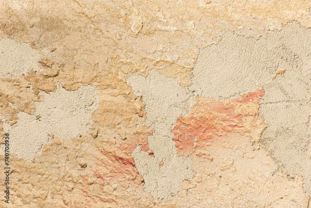 Obraz premium Wall background. Stone beige texture