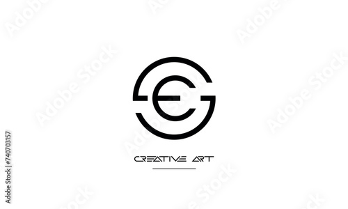 ES, SE, E, S abstract letters logo monogram
