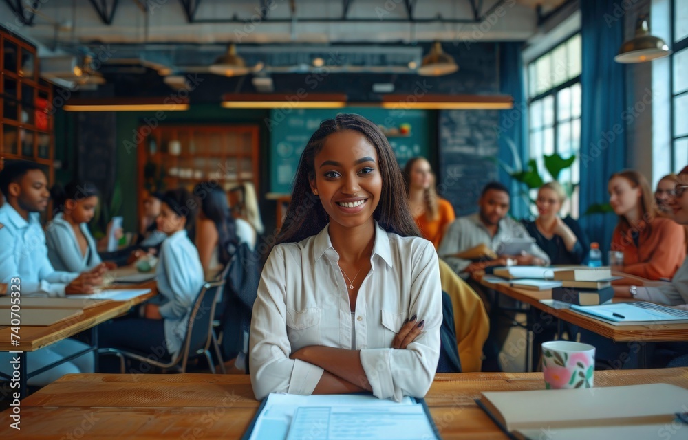 Group of business people working together on modern office. colleagues gather in office discuss business. business people meeting. Group of business people working together on modern office. colleagues gather in office discuss business. business people meeting.