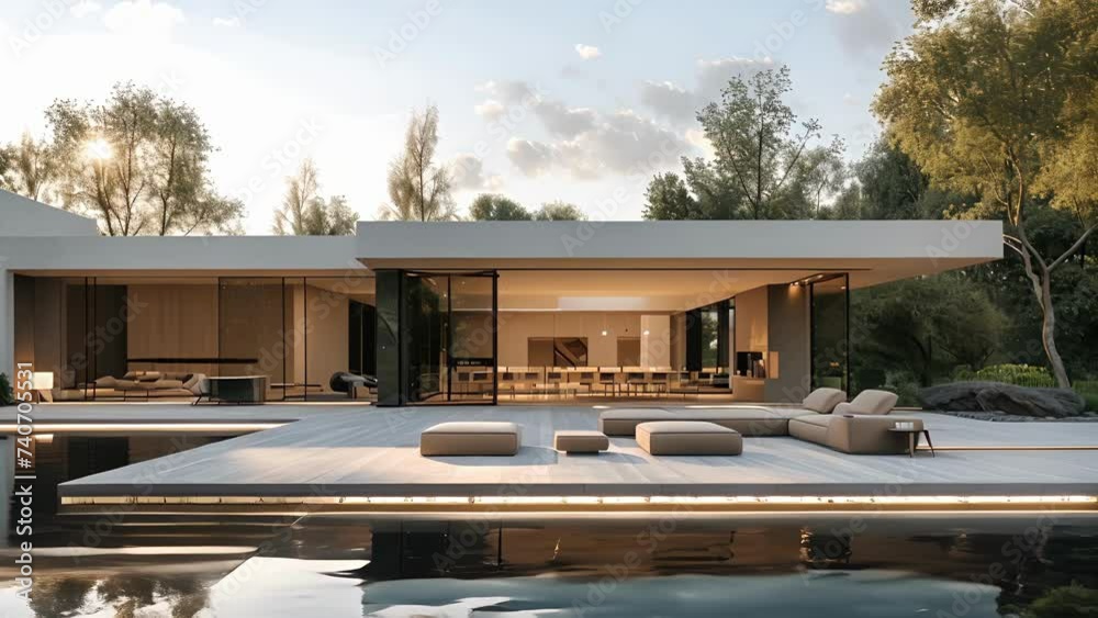 Discover a new level of modern minimalism in this private residence ...