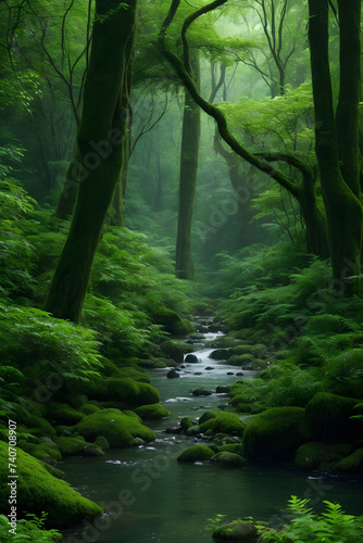 river in the forest