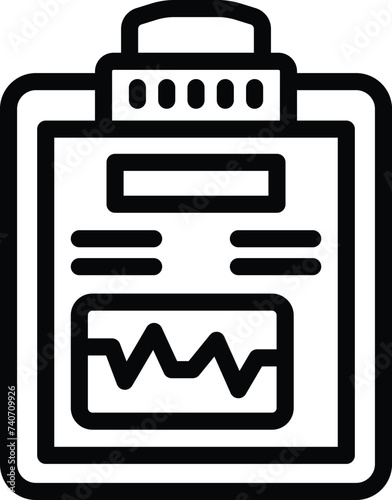 Clinic treatment icon outline vector. Well being patient. Doctor visit