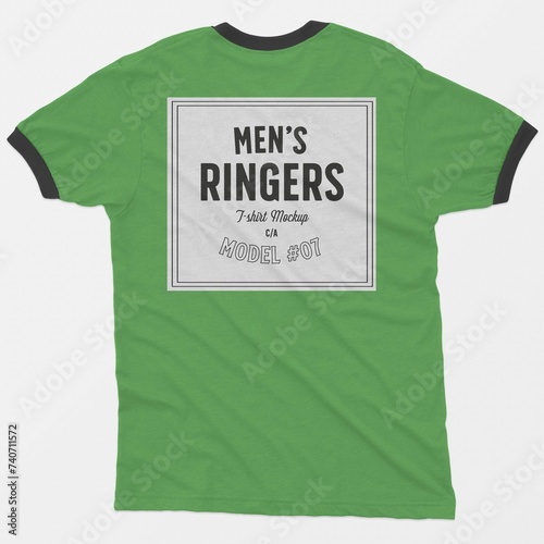 Mens Ringers T Shirt Mockup 3