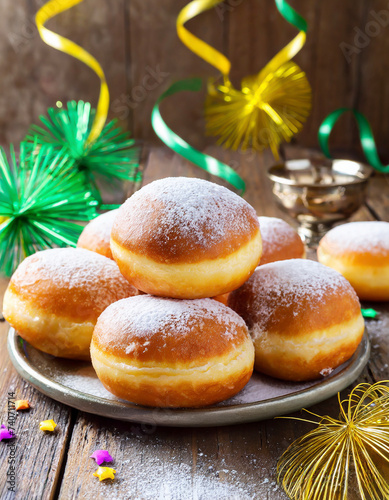 donuts with icing sugar