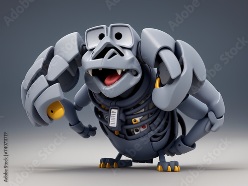 robot cyborg illustration