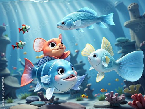 fish in the aquarium