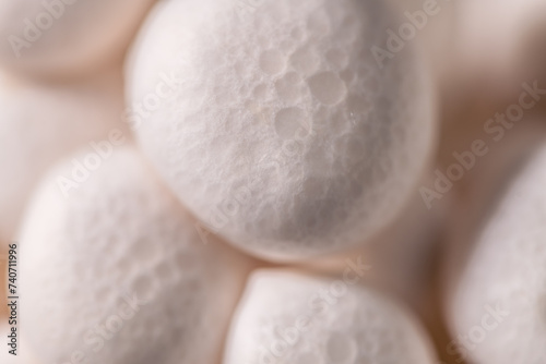 Closeup of a bunch of shimeji mushrooms photo