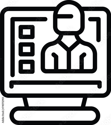 Medical services icon outline vector. Patient health. Treatment mask