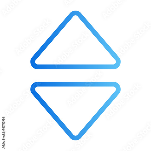 Free Download sort arrow gradient icon - GFXLoad