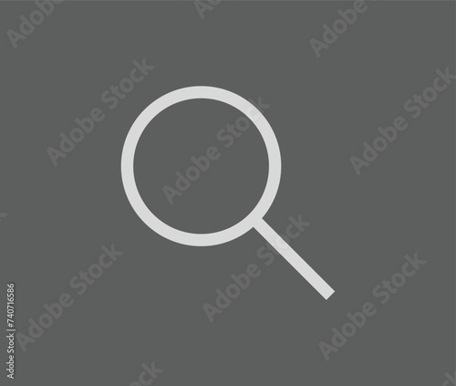 vector magnifying glass icon or search icon