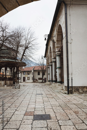 The old mosque in the old Baščaršija Sarajevo Bosnia and Herzegovina