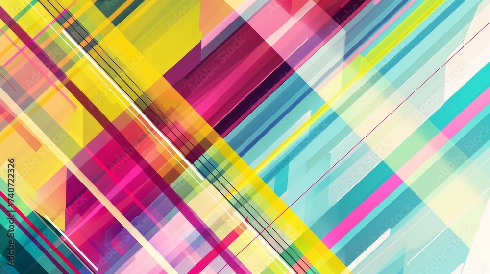 Energetic Abstract Striped Background with Vibrant Colors AI Generated.