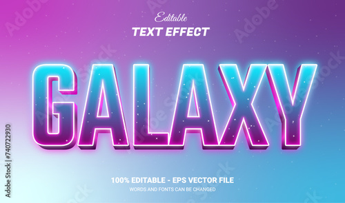 galaxy editable text effect