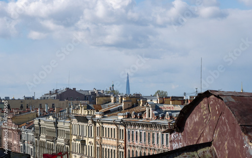 panorama of St. Petersburg with a view of the Church of the Annunciation