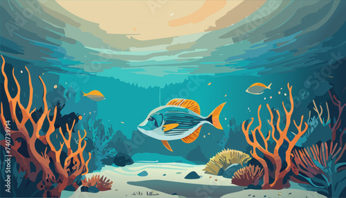 Fish and reef in the Red Sea