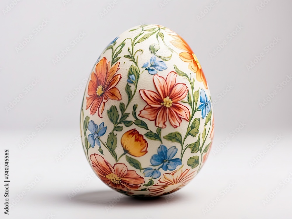 easter egg on a white background easter egg on a white background