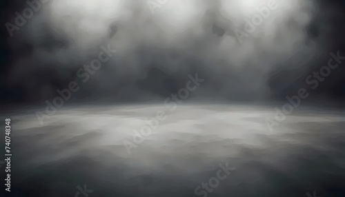 Abstract Artistic Representation of a Stormy Landscape
