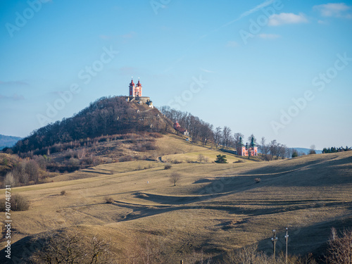 Calvary above Banská Štiavnica is one of the most beautiful baroque calvaries in Slovakia and Europe. We can admire its beauty from afar. photo