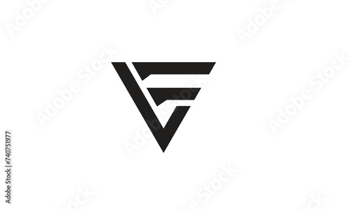 Free Download VF fv company linked letter logo golden silver black background - GFXLoad